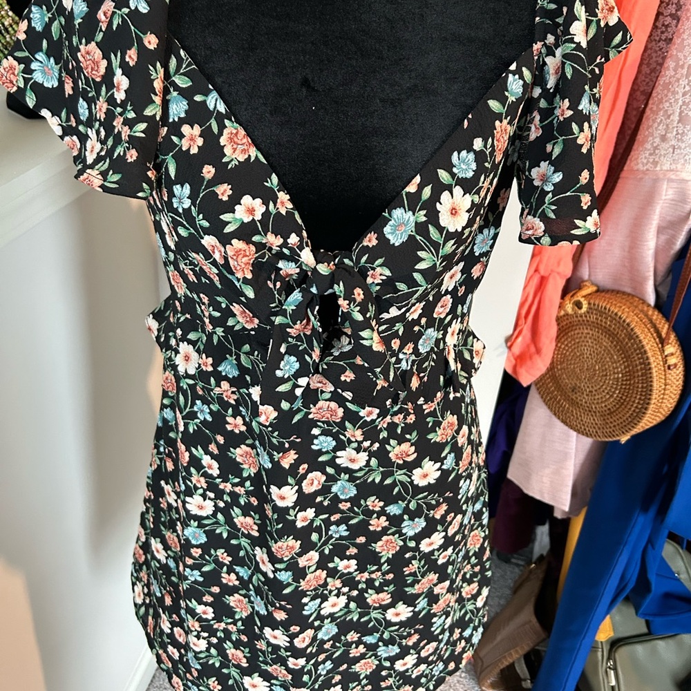 Floral V-Neck Dress